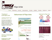 Tablet Screenshot of filipskirke.dk